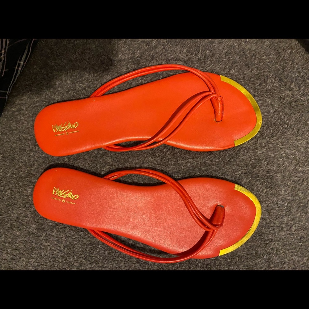 Red sandals
